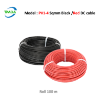 Model : PV1-4 Sqmm Black /Red DC cable. Roll 100 m