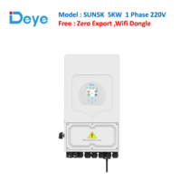 DEYE Model : SUN5K  5KW  1 Phase 220V Free : Zero Export ,Wifi Dongle